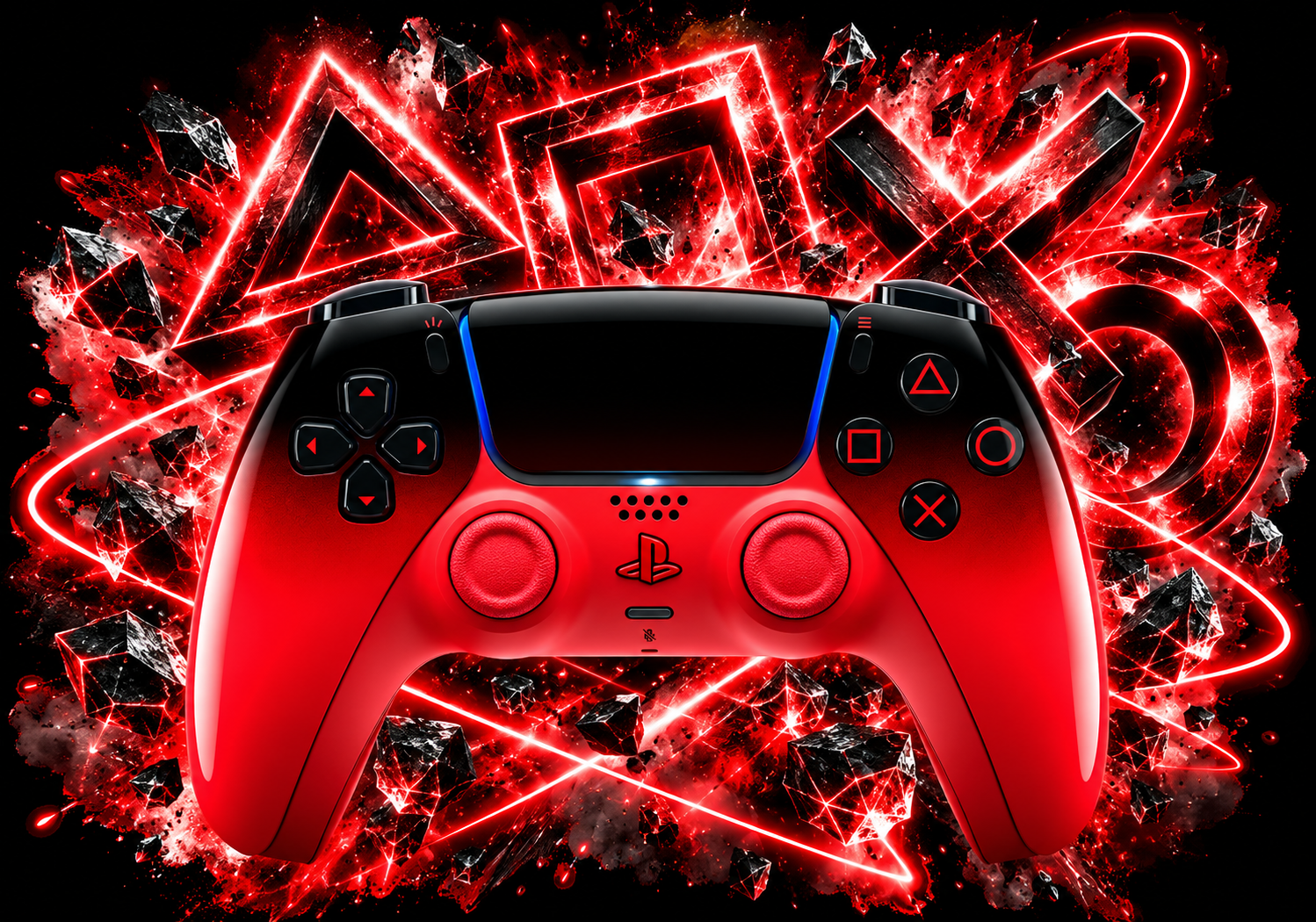 DualSense Techno Red